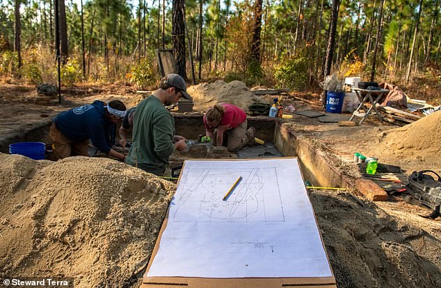 Some of the remains were found just six inches below the surface, which suggests their final resting place is where they died while fighting