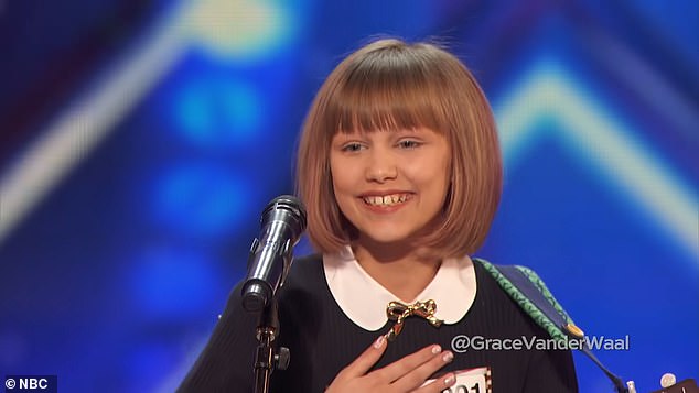 All grown up! The star rose to fame as a twelve-year-old ukulele playing winner of America's Got Talent in 2016