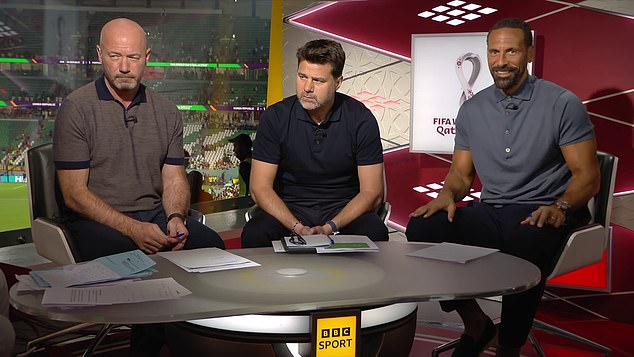 Alan Shearer, Mauricio Pochettino and Rio Ferdinand watched as South Korea beat Portugal