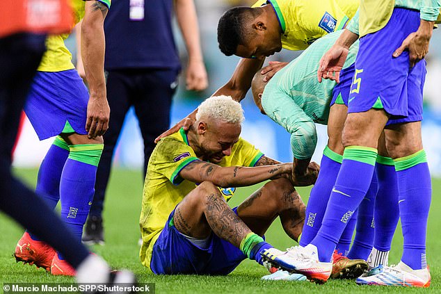 But the nation's talisman would be left in tears when Brazil crashed out of the tournament on penalties