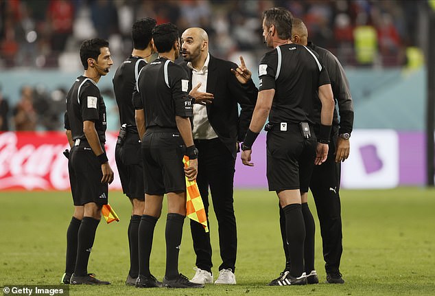 Walid Regragui was unhappy with the refs, but will reflect on a brilliant tournament for his side