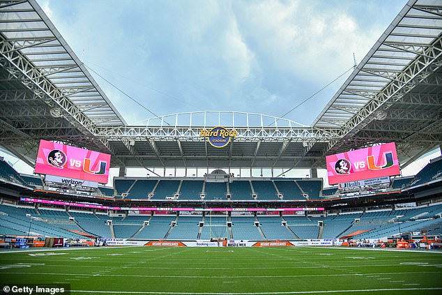 Hard Rock Stadium plays host to both the Miami Dolphins and University of Miami football