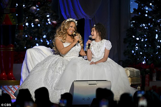 Mariah's mini-me: Mariah Carey delivered a touching performance with her daughter Monroe during her Mariah Carey: Merry Christmas To All! holiday special, which aired Tuesday on CBS