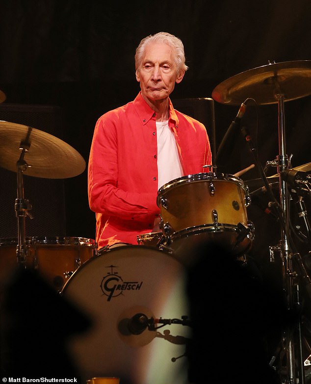 Remembering: The band's late drummer Charlie Watts is set to feature on the band's next album, Ronnie recently revealed