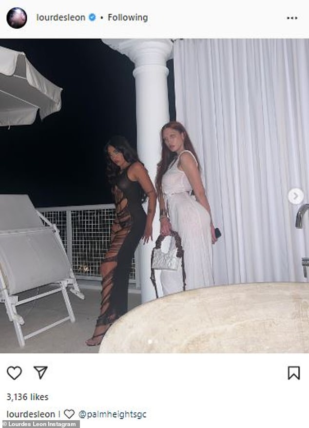 Tropical getaway: And from the sounds of her caption, it appears the two ladies are on a tropical getaway to Grand Cayman B.W.I., which is the largest of the three Cayman Islands