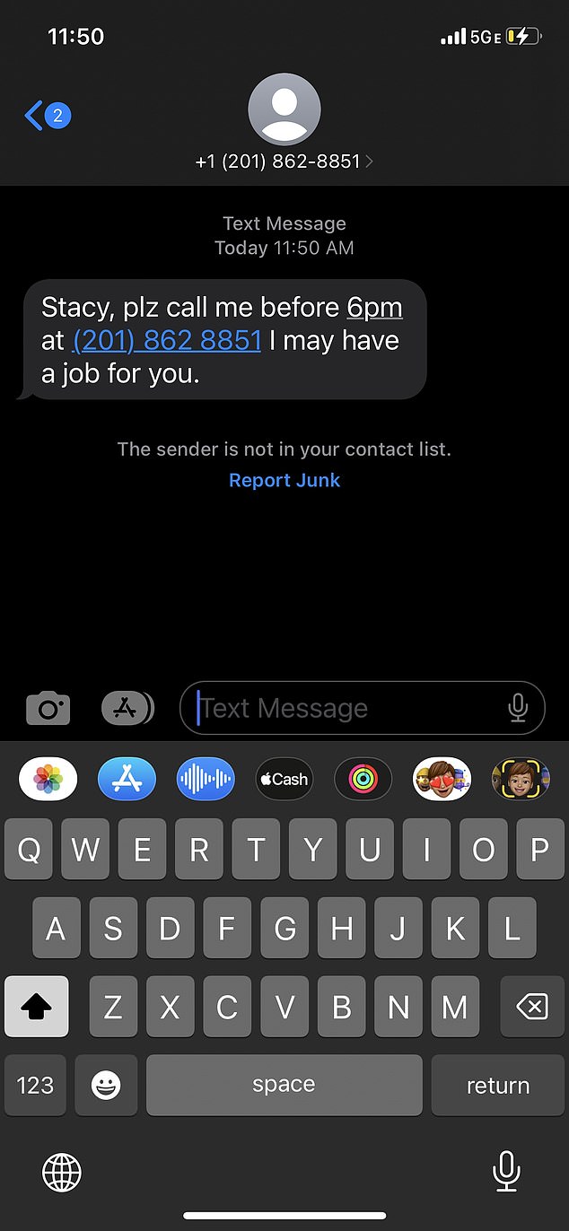 Americans are being attacked by more than 376 million scamming text messages per day, posing to be Netflix, Amazon and banks to steal their money or voices. Some are offering recipients job opportunities