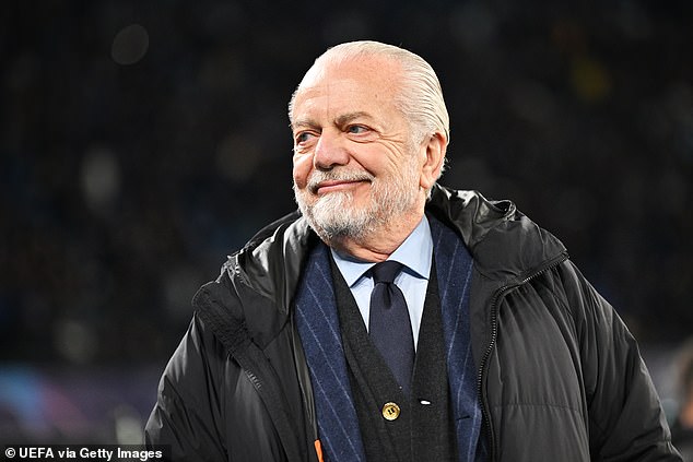 Napoli president Aurelio de Laurentiis wants to avoid under-selling Kim down the line