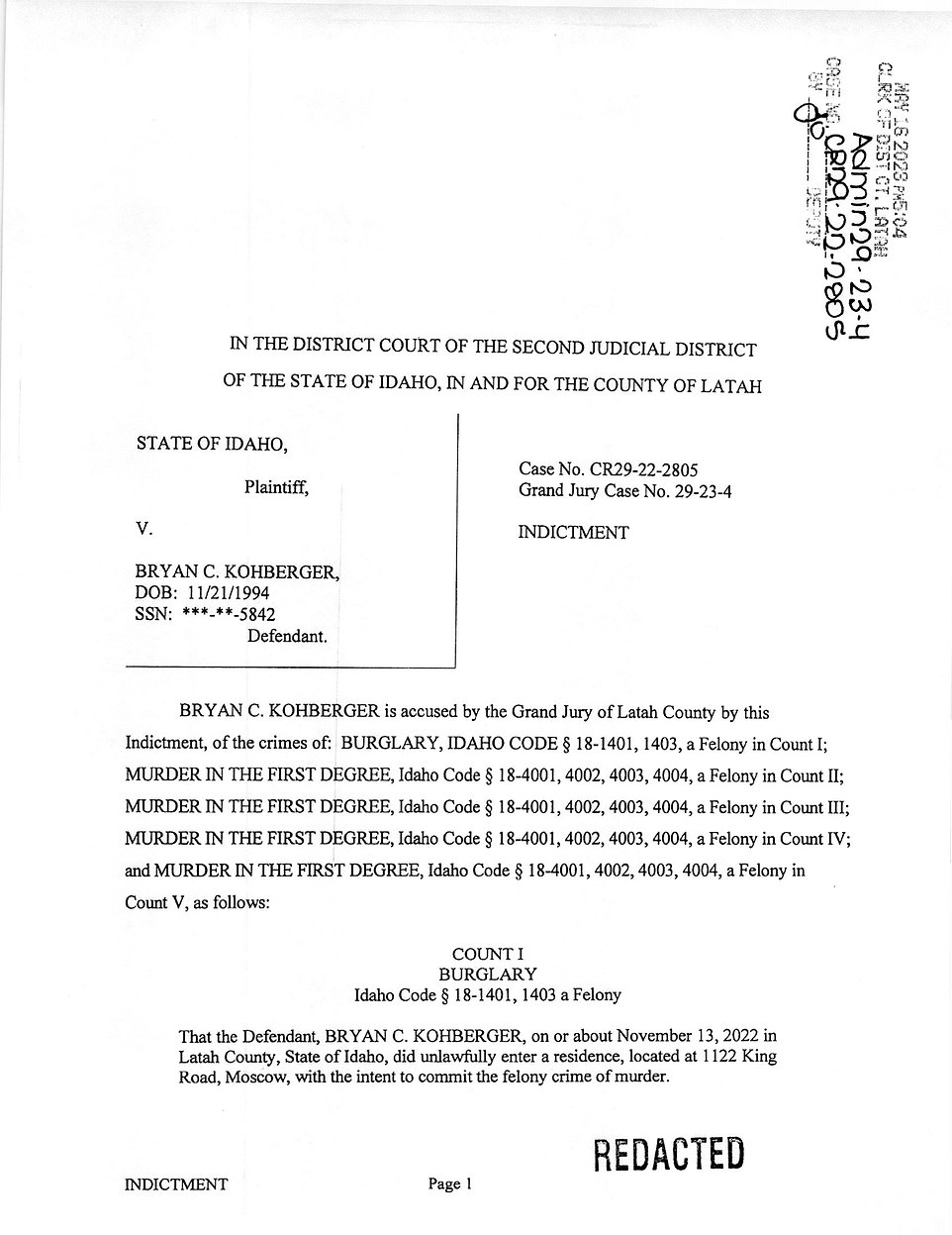 Police sources have since said that following his move to Pullman, Washington, to pursue a PHD in criminology, he applied to work for the University of Washington police department – but was turned down. Fellow students said he took an unusual amount of interest in the Moscow murder case and described his 'sexist' attitude towards women in his classes. As a result of his 'rude behavior' towards women and his penchant for grading them differently, he was fired by his professor at the WSU criminology department John Snyder on December 19 – just days before his arrest for murder.