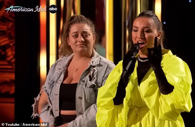 Katy also faced outrage when she told two struggling singers, Carina DeAngelo, 25, and Nutsa Buzaladze, 25, that their performance was 'underwhelming'