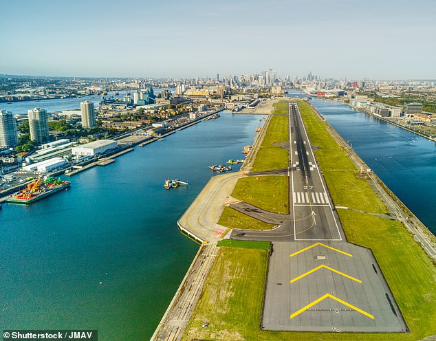City Airport (above) claims it now has the fastest airport security in London