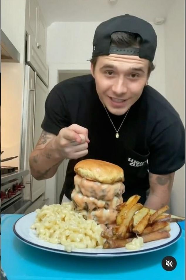 Brooklyn, 24, tried careers in football, modelling and photography before alighting on the world of food. But there has been controversy (and mockery) over his abilities as a chef