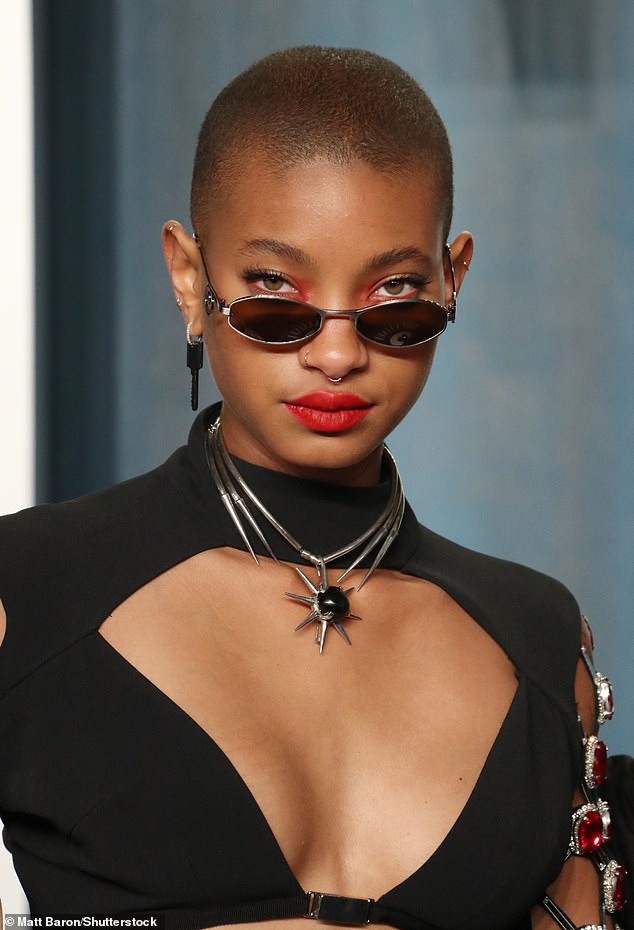 Willow Smith, 22, pictured last year, was said to be 'super nice' to one server, according to a Reddit thread