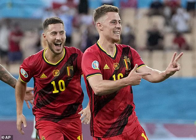 Eden Hazard (left) has played for bigger clubs than Thorgan (right) but both represent Belgium