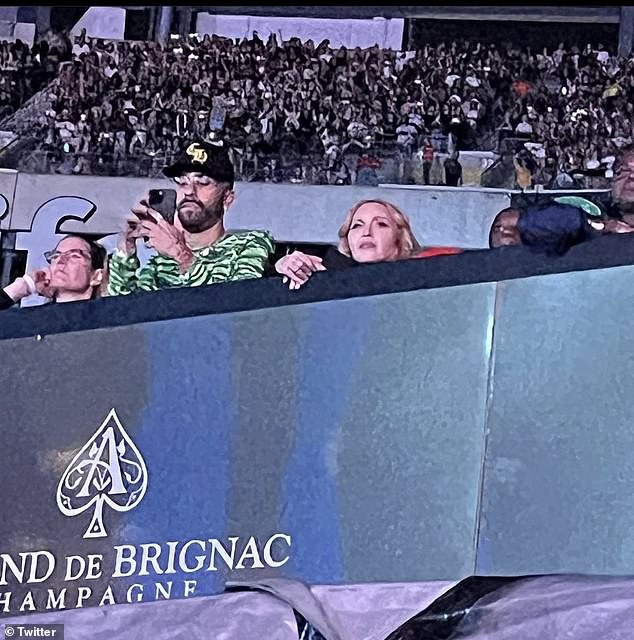 Viral: A fan in the audience captured Madonna viewing the show