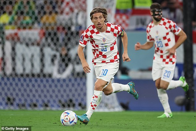 At Dinamo Zagreb he followed in the steps of Croatian national hero Luka Modric (pictured)