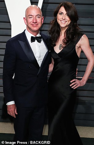 Lauren and Jeff's romance was first exposed by the National Enquirer in January 2019, while he was married to Mackenzie Scott (seen)