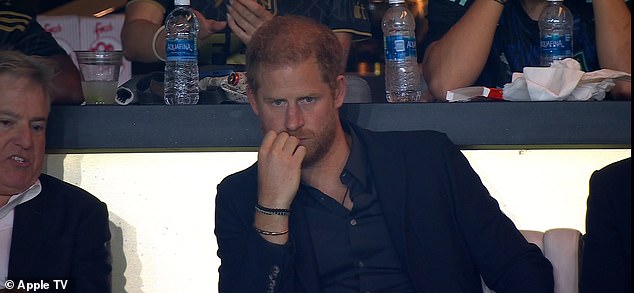 Prince Harry (pictured) was one of the only people who did not have a job title listed on the guest sheet