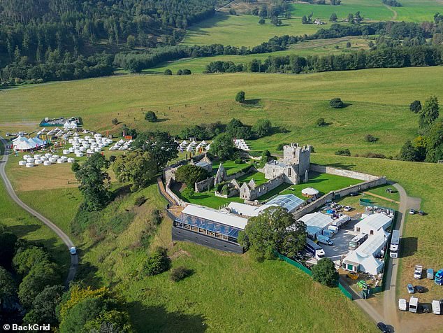 Stunning: Photos from the morning after the wedding show a glimpse inside the luxury and picturesque venue