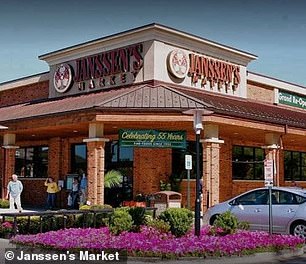 In March 2021 a bombshell report published by Politico revealed Hunter's sister-in-law and one-time girlfriend Hallie had found the gun in his car, wrapped it in a plastic bag, and put it in a trash can outside Janssen's Market (pictured) in Wilmington, Delaware in October 2018, because she feared he would use it to kill himself