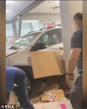 Police said that an 84-year-old woman driving a Toyota RAV4 careened into the building, hitting Calito and multiple other people inside