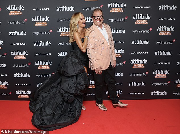 Hosts! This year the Virgin Atlantic Attitude Awards, which is powered by Jaguar, will be hosted by Alan Carr and Amanda (pictured together)