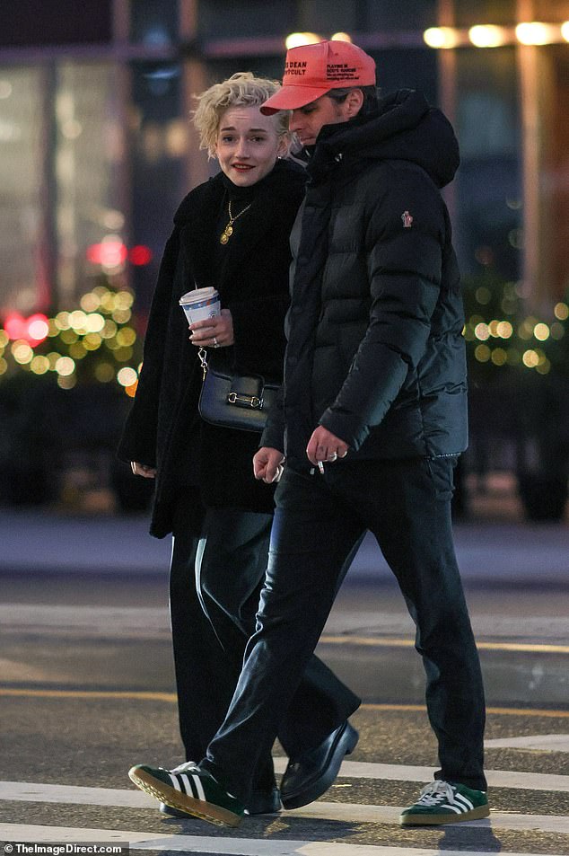 Julia Garner was spotted out on a rare public outing with her husband Mark Foster this week