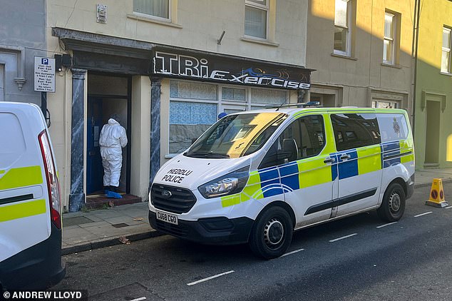 Dyfed-Powys Police said officers were called to an address on Upper Market Street in Haverfordwest, Pembrokeshire, shortly before 10.45am on Wednesday