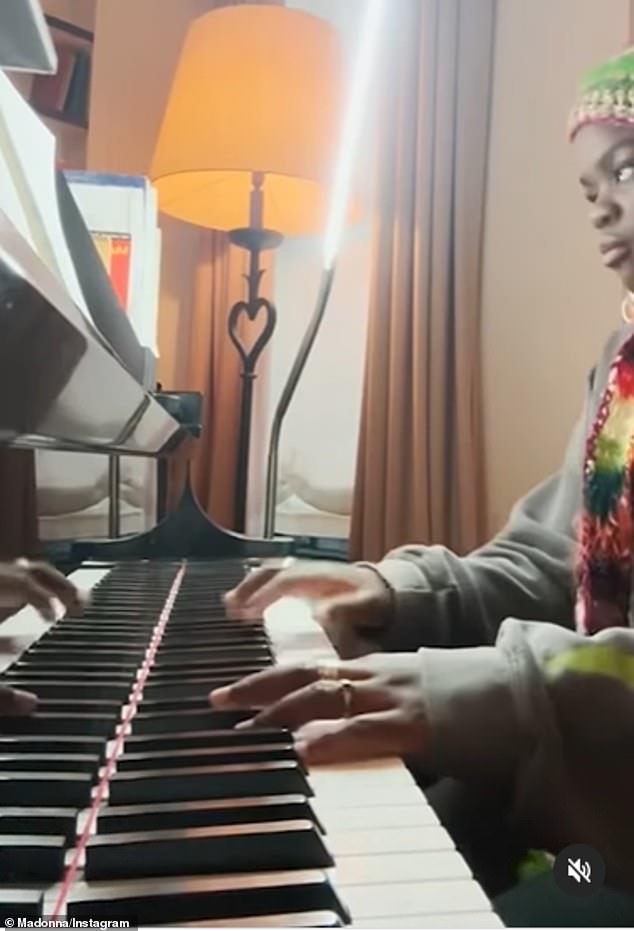 The Queen of Pop also posted a birthday tribute to Mercy, in which she performed composer Erik Satie's 1893 song Gnossienne No.1 on piano