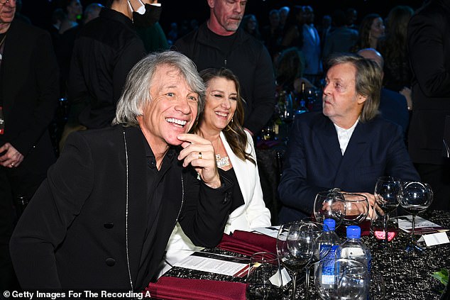 Bon Jovi and wife Dorothea Hurley, 61, got to share the festive evening alongside The Beatles legend Paul McCartney, 81