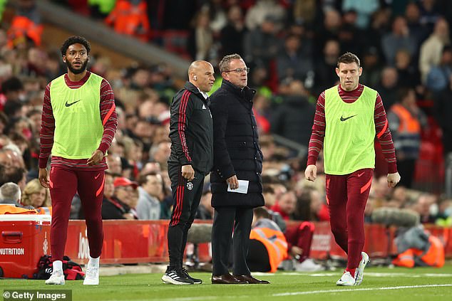 The pair, seen at Anfield, struggled to get results as United finished far off the top four