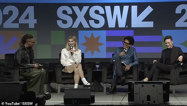 The panel was hosted by Kelley Robinson, President of Human Rights Campaign (left), the nation's largest civil rights organization working on behalf of LGBTQ people. Also appearing was Aaron Walton, founder of advertising agency Walton / Isaacson and Jo Yurcaba, a nonbinary reporter with NBC News