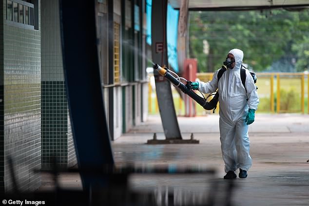 Brazilian officials have begun fumigating the streets of major cities, hunting the mosquitoes that transmit dengue