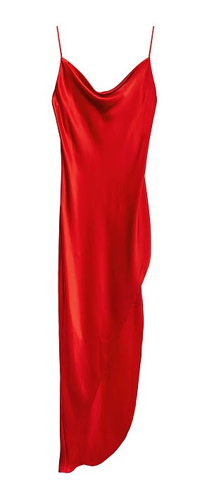 Cowl neck slip dress by Fleur du Mal, $485; fleurdumal.com