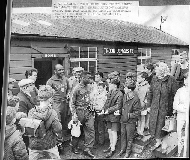 Brazil legend Pele, aged 25 at the time, cut a bashful figure as he stepped out from a wooden cabin on Scotland¿s west coast in the summer of 1966