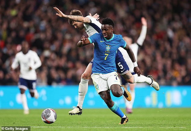 John Stones was England's best defender until Vinicius Junior got the wrong side of him