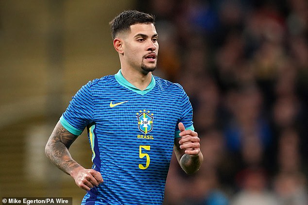 Midfielder Bruno Guimaraes was slick on the ball and kept possession ticking over for Brazil