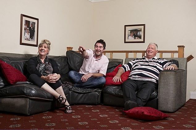 His tragic death comes less than three years after his father Pete (right) died from cancer aged 71