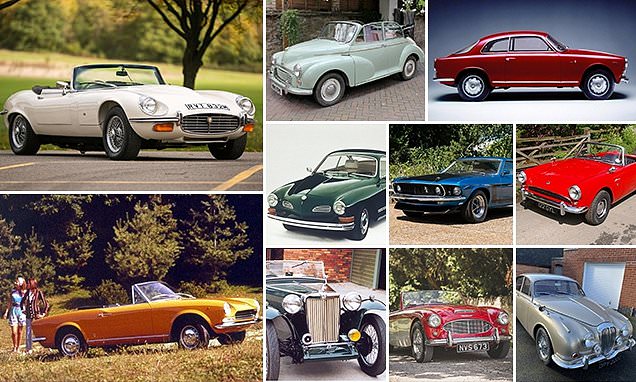 The 10 once famous classic cars becoming more affordable including Jaguar E-Type and Ford