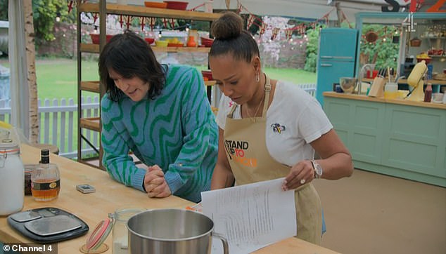 The Signature bake involved the celebrities baking eight iced buns each, with the flavour and the decoration meaning something special to each of the bakers