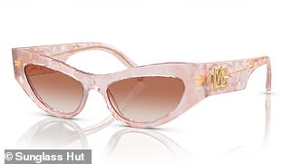 Cat-eye cunglasses by Dolce & Gabbana, $345; sunglasshut.com