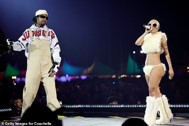 Savage joined Doja Cat on stage at the Empire Polo Club