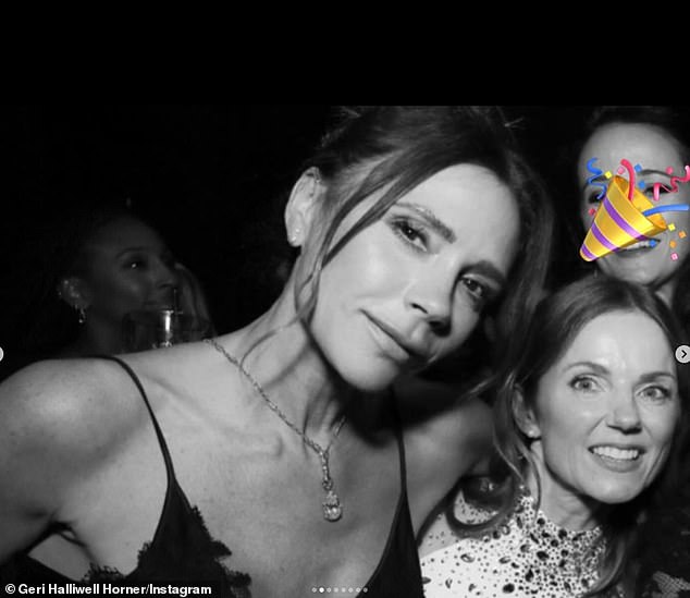 Geri Horner broke her social media silence amid her husband Christian's ongoing 'sexting scandal' to wish her friend a happy birthday