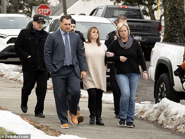 The family Kaylee Goncalves leave Latah County Court in November 2023, and they say they intend to attend every one of Kohberger's hearings