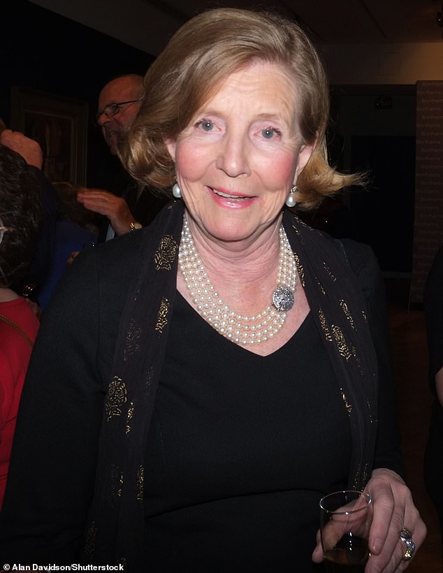 Lady Anne Glenconner at the book launch in Bonhams, Mayfair