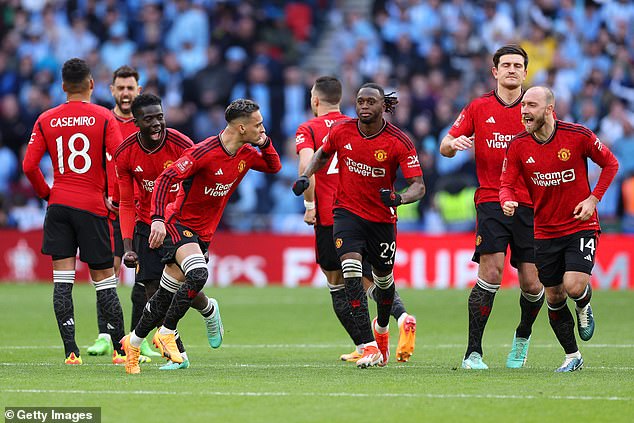 Antony cupping his ears at the Coventry players after United's penalty shootout win was unedifying