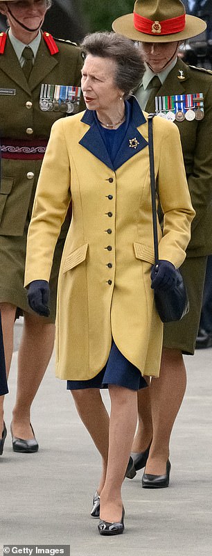 The Princess Royal wore it again while visiting Pukeahu National War Memorial in Wellington, New Zealand in 2023