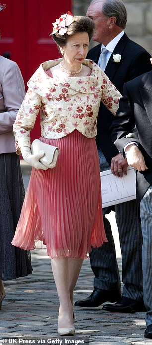 Anne looked radiant at the wedding of her daughter, Zara Phillips, to Mike Tindall in 2011