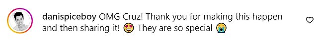 Fans quickly took to the comments to thank Cruz for sharing the clip with some revealing they were in 'tears' watching the video while others begged for a 'reunion tour'