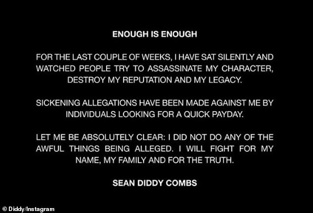 Attorney Meredith Firetog responded to Sean 'LOVE' Combs aka Diddy through TMZ: 'Combs' most recent statement is more about himself than the many people he has hurt. When Cassie and multiple other women came forward, he denied everything and suggested that his victims were looking for a "payday"' (December 6th statement pictured)