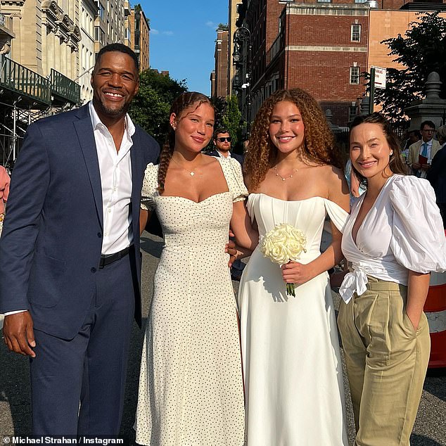 Michael shares the girls with ex-wife Jean Muggli (R). The former pair were married from 1999 until 2007